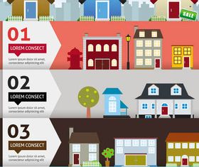 Real Estate Backgrounds 15 vector
