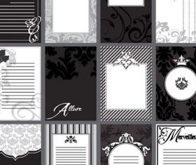 Retro postcards 2 vector