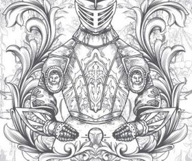 european style lace border pattern 4 vector