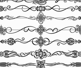 Calligraphic Dividers vectors graphic