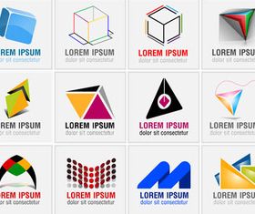 Abstract Business Logotypes 10 vector