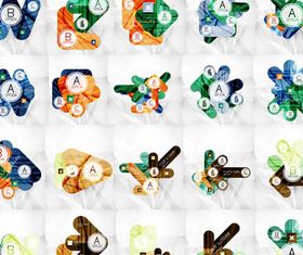 Option Infographics Elements 12 Illustration vector