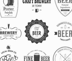 Beer Retro Labels vectors
