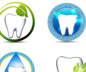 Dental Logotypes Set 3 design vectors