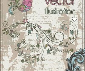 Retro pattern background 02 vector