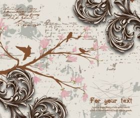 Retro pattern background 03 vector