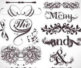 European pattern 01 vector