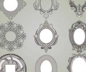 Classic lace pattern vector graphic