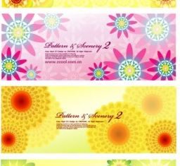 colorful flowers background Illustration vector