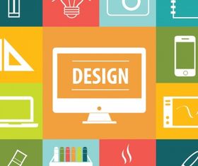 Design icons set Free vector