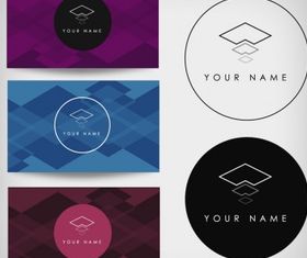 bstract business card design vectors