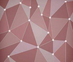Abstract red polygon Free vector