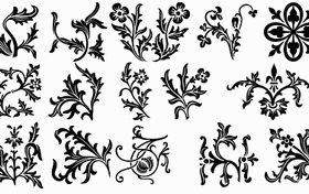 europeanstyle lace pattern vector