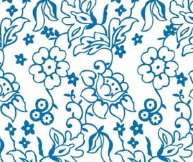 flower pattern background vector