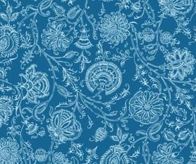 flower pattern background 2 shiny vector
