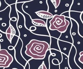 abstract flower pattern background vector graphics