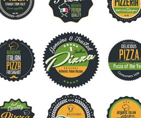 Pizz Labels 2 design vector