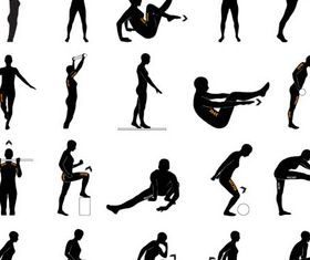 Bodybuilding Set vector