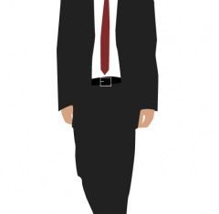 Corporate man walking vector