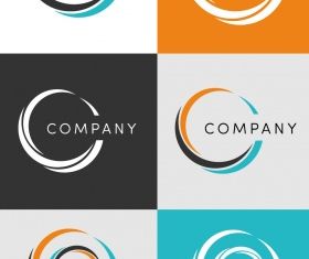 Corporate circle logo creative vector