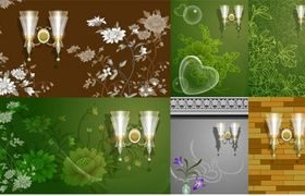 Wall pattern vector graphics