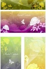 Rose dream background silhouette vector