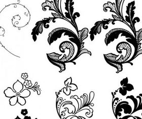 Flower background pattern vectors