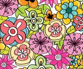 Lovely pattern 2 set vector