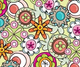 Lovely pattern 3 set vector