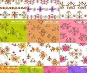 handpainted pattern vector