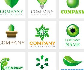 Eco Style Logotypes vector design