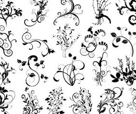 Ornamental Floral Elements 10 vector