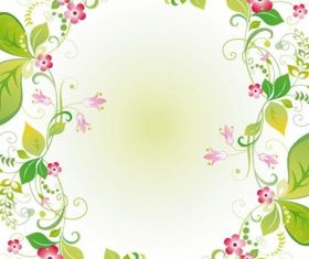 flowers and lace 03 vector