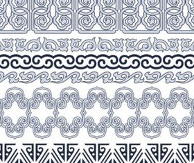 Classic traditional pattern lace 03 vectors