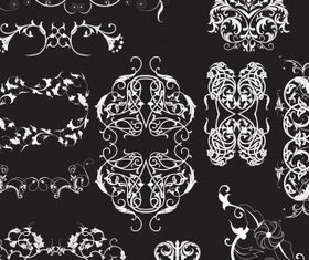 Floral elements 31 vector