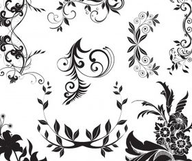 Floral elements 33 vector