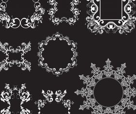 Floral elements 24 vector graphic