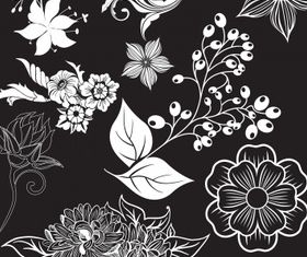 Floral elements 21 vector design