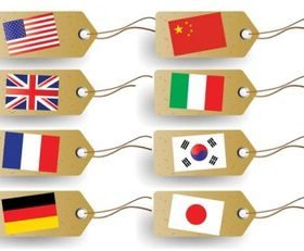 Flag tag vector design