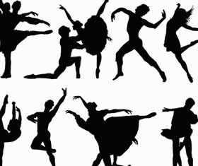 Ballet free vector material