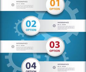 3D Infographics Backgrounds 13 shiny vector