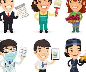 Cartoon Workers 5 vector