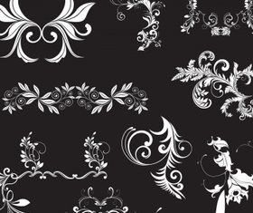 Floral elements 16 vector