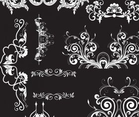 Floral elements 12 vector