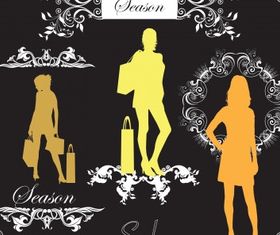 Classy fashion vector set