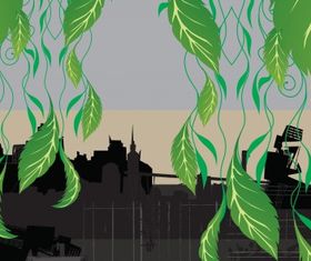 City nature creative vector