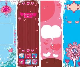 Cute valentine background vector