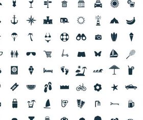 Travel Icons 2 set vector