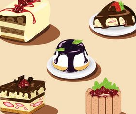 Realistic Cakes 2 vector