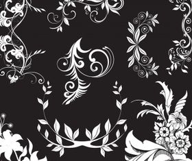 Floral elements 10 vector